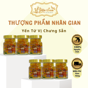 Combo 6 Hũ Yến Chưng Tứ Vị Nguyên Chất