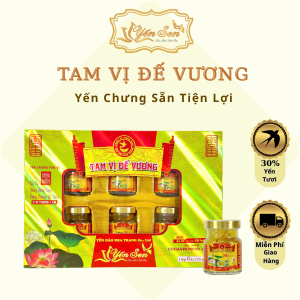 Yến Chưng Tam Vị 30% Yến Tươi Hộp 6 Lọ 70ml